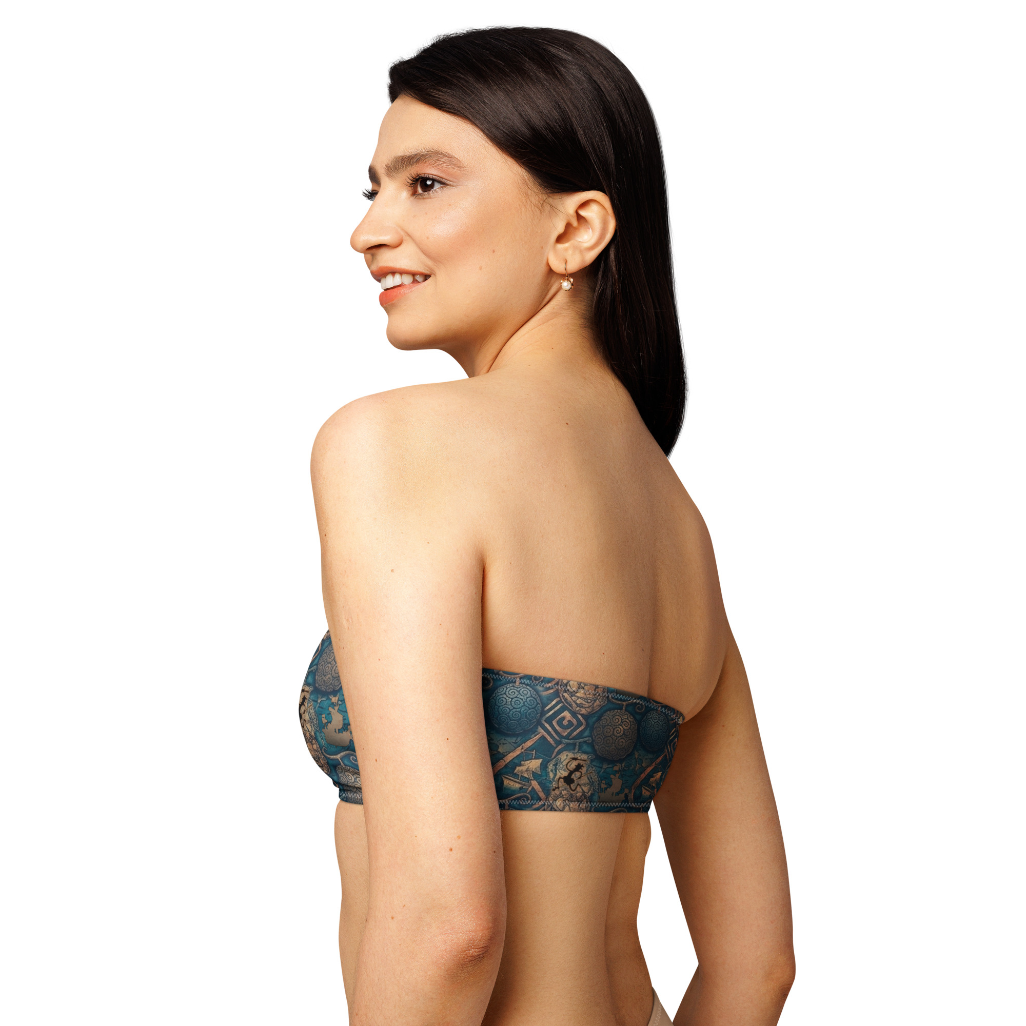 Sujetador de bikini bandeau reciclado - Imagen 5